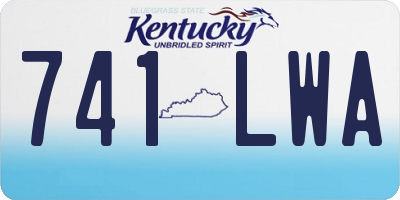 KY license plate 741LWA