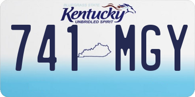 KY license plate 741MGY