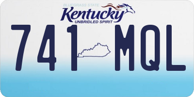 KY license plate 741MQL