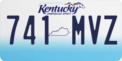 KY license plate 741MVZ