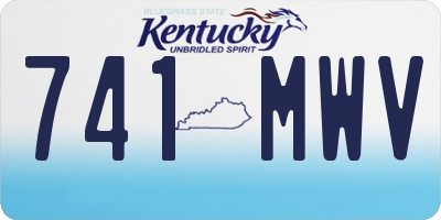 KY license plate 741MWV