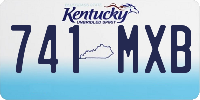 KY license plate 741MXB