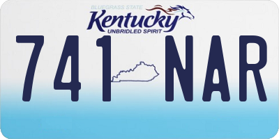 KY license plate 741NAR