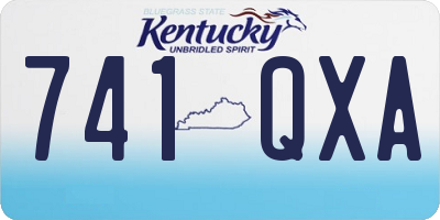 KY license plate 741QXA