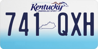 KY license plate 741QXH