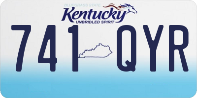 KY license plate 741QYR