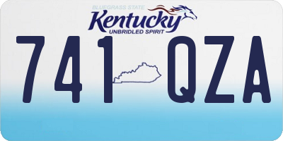KY license plate 741QZA