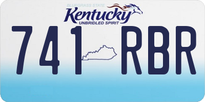 KY license plate 741RBR