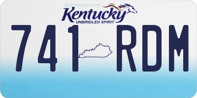 KY license plate 741RDM