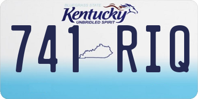 KY license plate 741RIQ