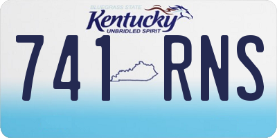 KY license plate 741RNS