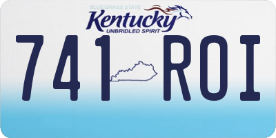 KY license plate 741ROI