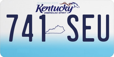 KY license plate 741SEU