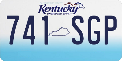 KY license plate 741SGP