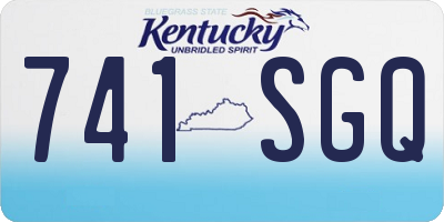 KY license plate 741SGQ