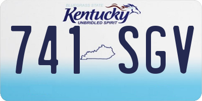 KY license plate 741SGV