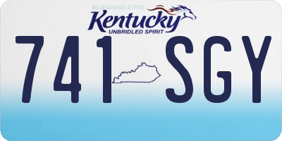 KY license plate 741SGY