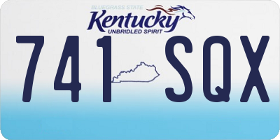 KY license plate 741SQX