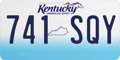 KY license plate 741SQY