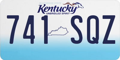 KY license plate 741SQZ