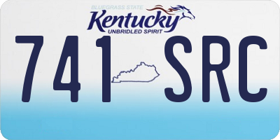 KY license plate 741SRC