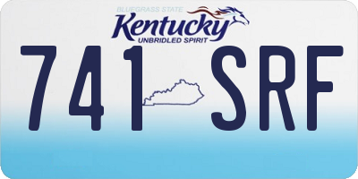 KY license plate 741SRF