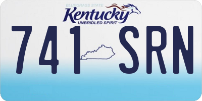 KY license plate 741SRN