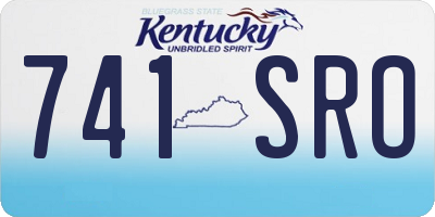 KY license plate 741SRO