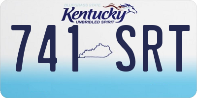 KY license plate 741SRT