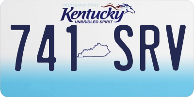 KY license plate 741SRV