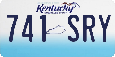 KY license plate 741SRY