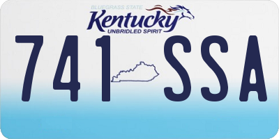KY license plate 741SSA
