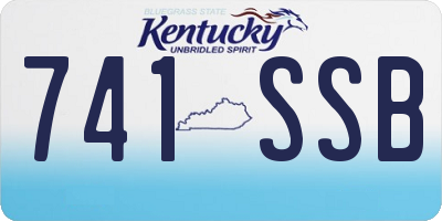 KY license plate 741SSB