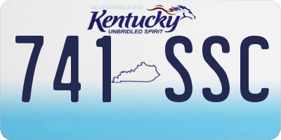 KY license plate 741SSC