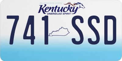 KY license plate 741SSD