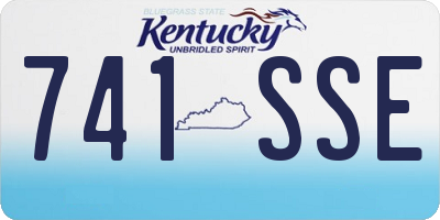 KY license plate 741SSE