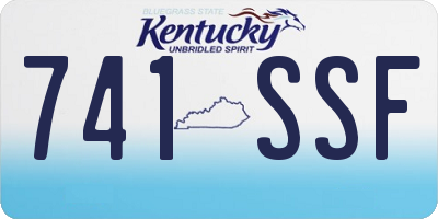 KY license plate 741SSF