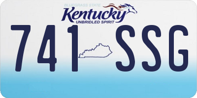 KY license plate 741SSG
