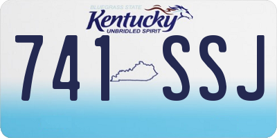 KY license plate 741SSJ