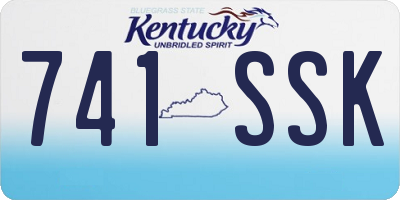 KY license plate 741SSK