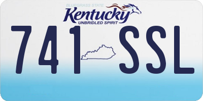 KY license plate 741SSL