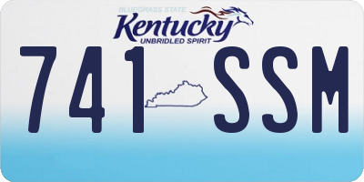 KY license plate 741SSM