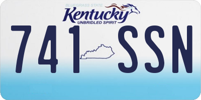 KY license plate 741SSN