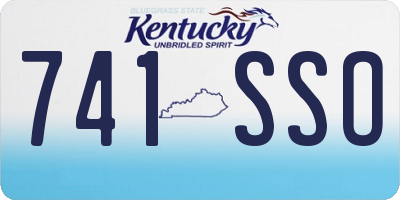 KY license plate 741SSO
