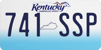 KY license plate 741SSP
