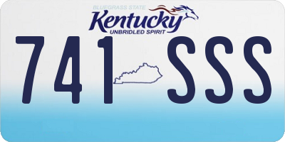 KY license plate 741SSS