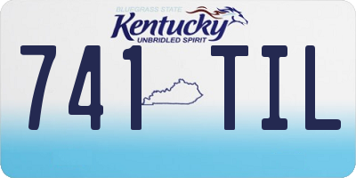 KY license plate 741TIL