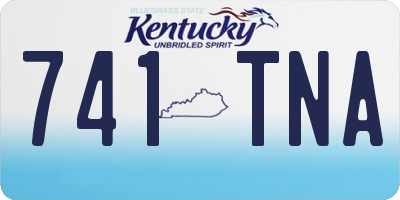 KY license plate 741TNA