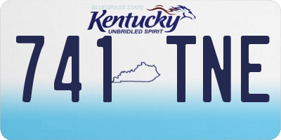 KY license plate 741TNE