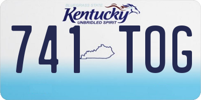 KY license plate 741TOG